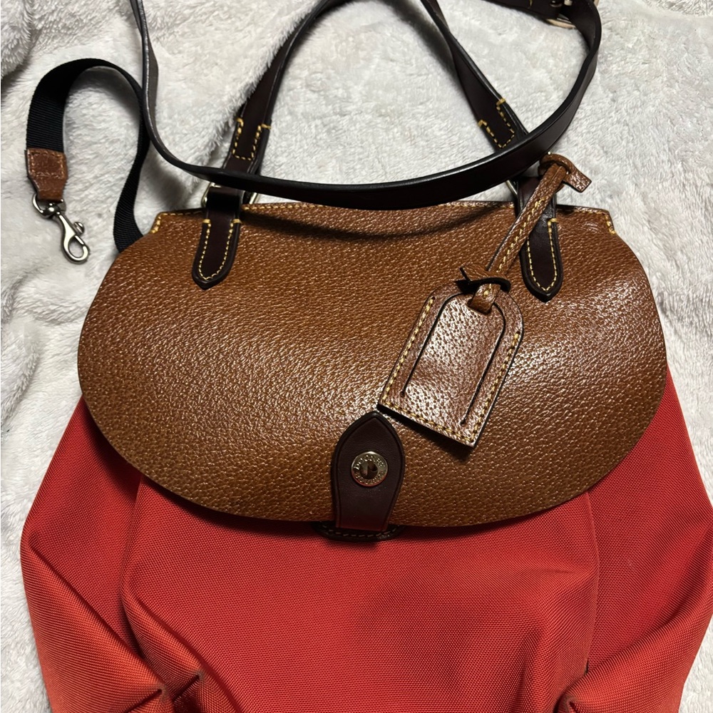 Dooney and Bourke Alto saddle crossbody bag canvas
